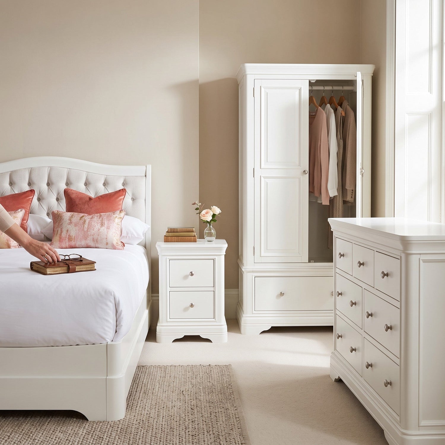 Harrington Bone Painted Collection - The Furniture Warehouse