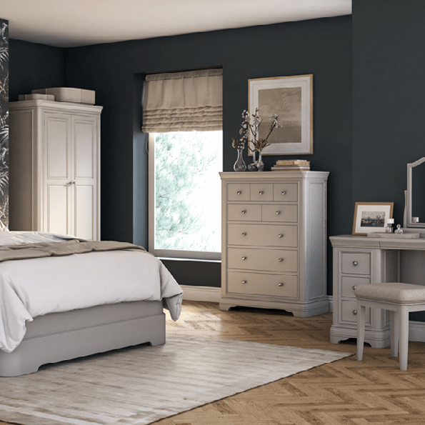 Harrington Taupe Painted Collection - The Furniture Warehouse