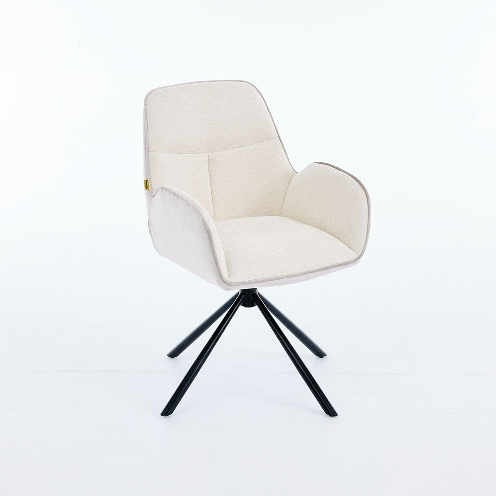 0.8m Grey Square Extending Ceramic Table &amp; 4 x Grey Luxe T Stitch Swivel Chair Set - The Furniture Warehouse