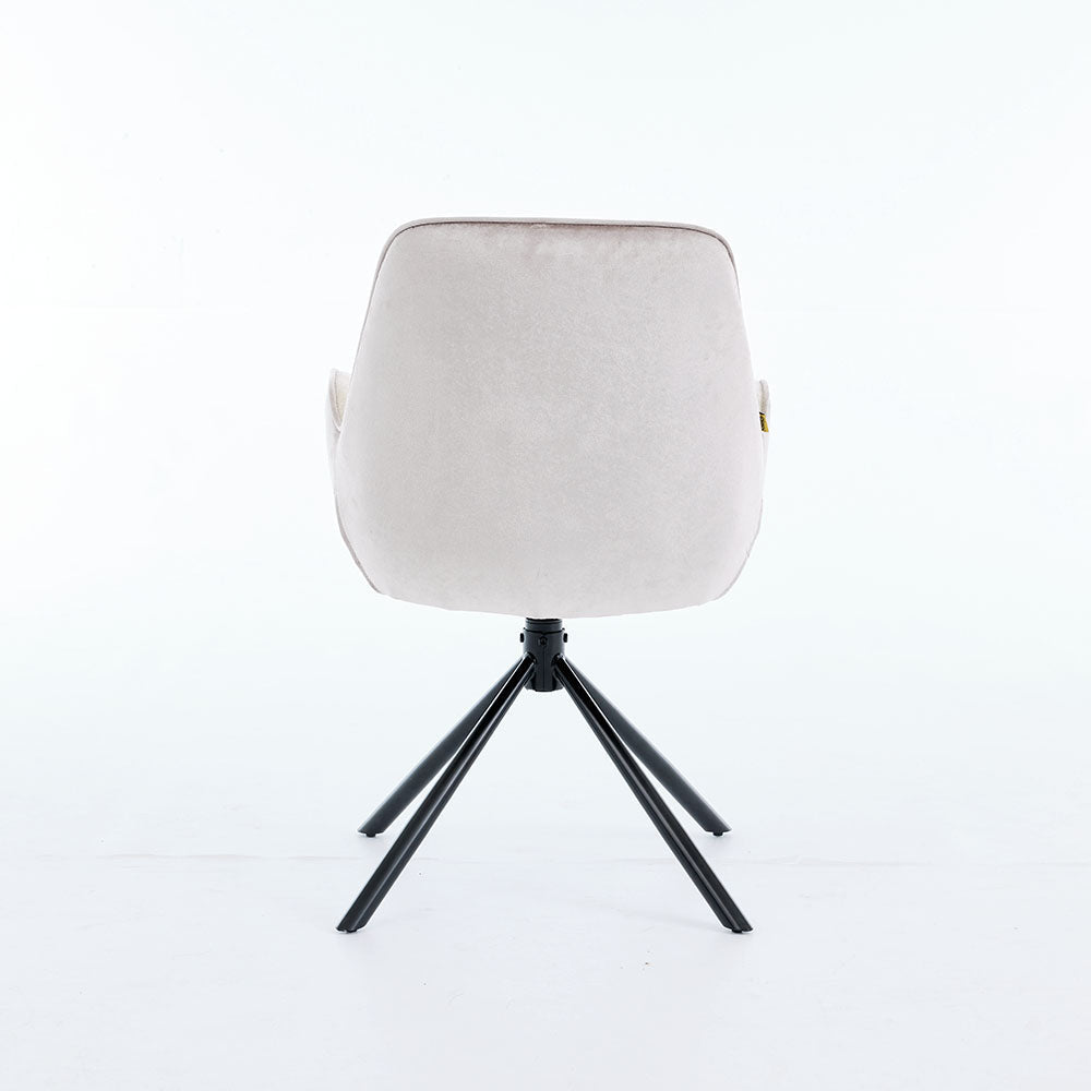 0.8m Grey Square Extending Ceramic Table &amp; 4 x Grey Luxe T Stitch Swivel Chair Set - The Furniture Warehouse