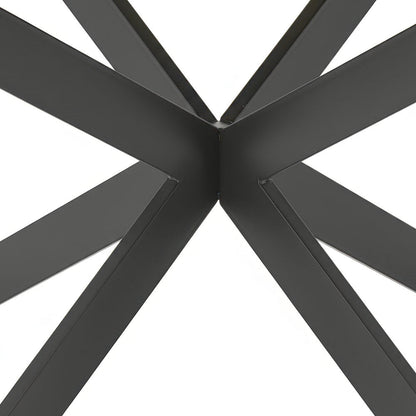 1.1m White Circular Extending Ceramic Table - The Furniture Warehouse