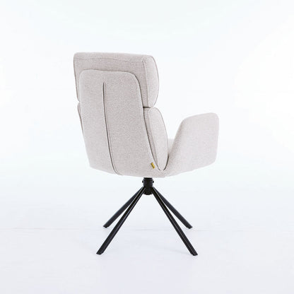 1.2m Grey Ceramic Table &amp; 4 x Grey High Back Swivel Chair Set - The Furniture Warehouse