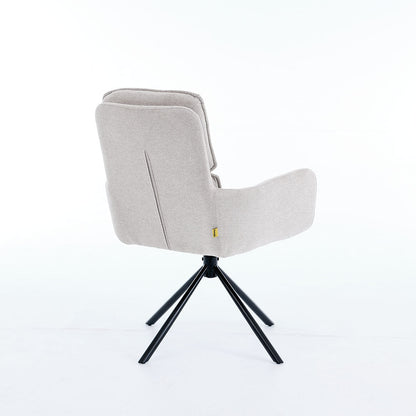 1.2m Grey Ceramic Table &amp; 4 x Grey Luxe Panel Stitch Swivel Chair Set - The Furniture Warehouse