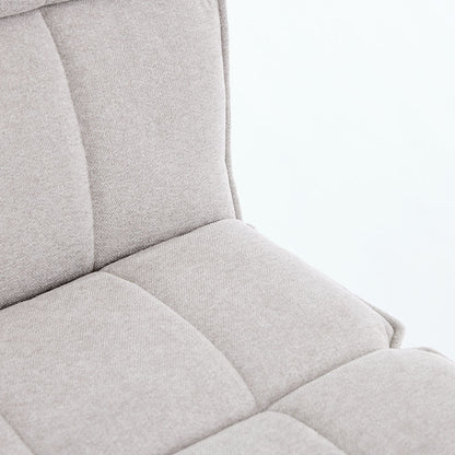 1.2m Grey Circular Ceramic Table &amp; 4 x Grey Luxe Panel Stitch Swivel Chair Set - The Furniture Warehouse
