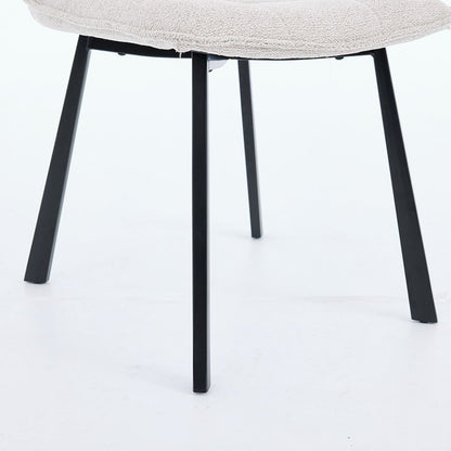 1.2m Grey Circular Ceramic Table &amp; 4 x Grey Panel Stitch Chair Set - The Furniture Warehouse