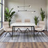 1.2m White Ceramic Table & 4 x Biscuit High Back Swivel Chair Set - The Furniture Warehouse