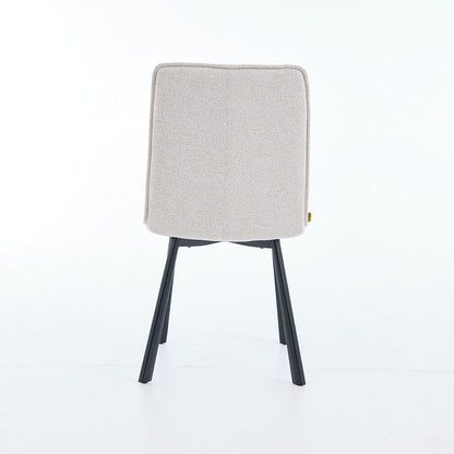 1.2m White Ceramic Table &amp; 4 x Grey Panel Stitch Chair Set - The Furniture Warehouse