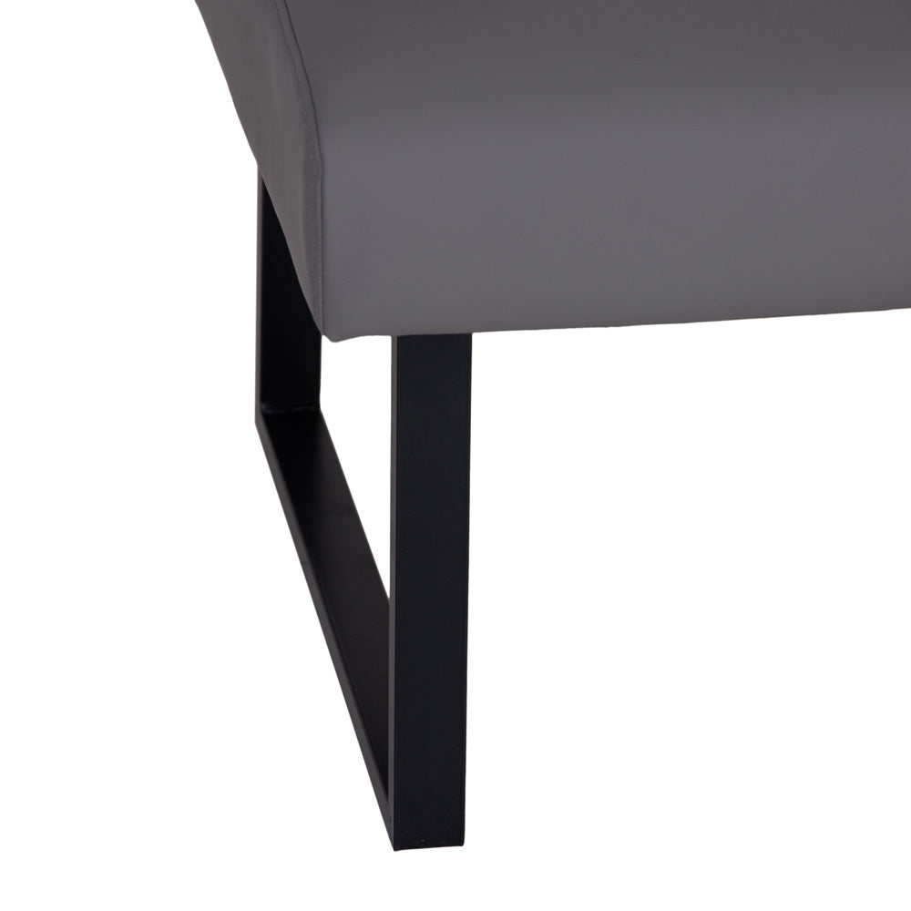 Charlesworth Grey 142cm Right Hand Modern Industrial Dining Bench