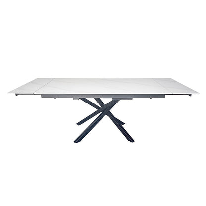 1.6m White Extending Ceramic Table - The Furniture Warehouse