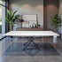 1.6m White Extending Ceramic Table - The Furniture Warehouse