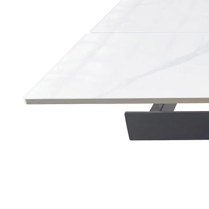 1.6m White Extending Ceramic Table - The Furniture Warehouse