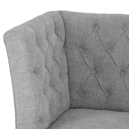 Carrington Grey 150cm Left Hand Button Back Dining Bench