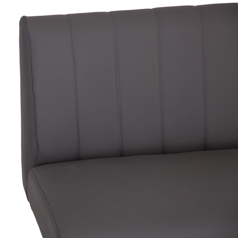 Charlesworth Grey 142cm Right Hand Modern Industrial Dining Bench