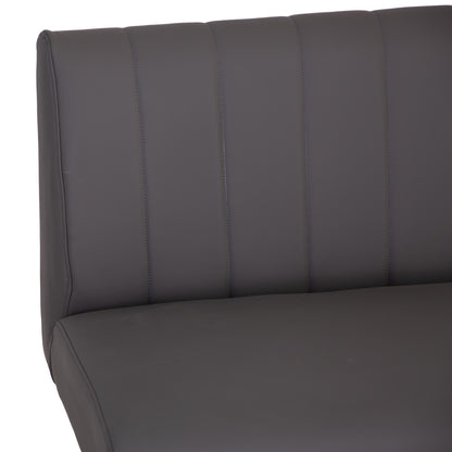 Charlesworth Grey 142cm Right Hand Modern Industrial Dining Bench