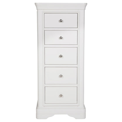 Harrington Bone Painted 5 Drawer Chest