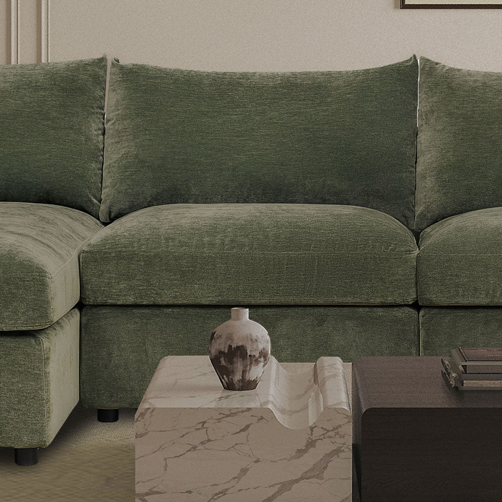 Winchester Forest Green Armless Middle Section