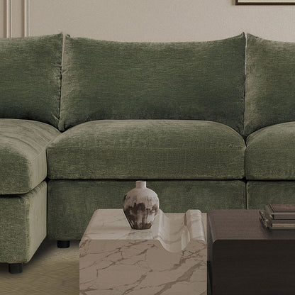 Winchester Forest Green Armless Middle Section