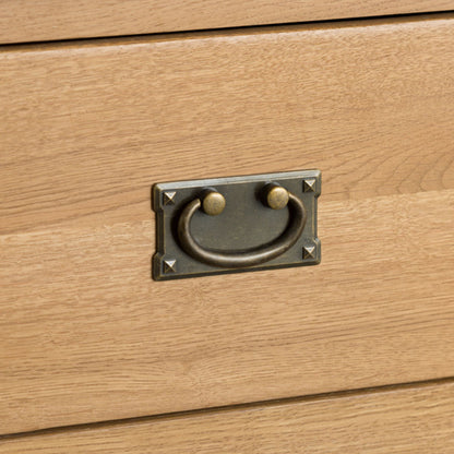 Winchester Oak 4 Drawer Narrow Chest
