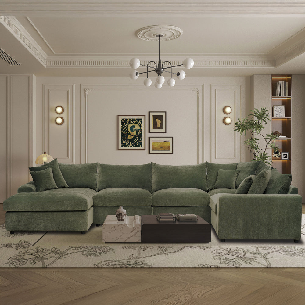 Winchester Forest Green Corner Group (3 Corner 1) with Chaise