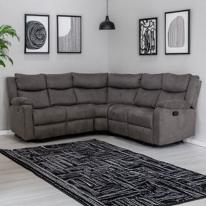 Rome Steel Manual Corner Sofa with Console