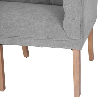 Carrington Grey 150cm Left Hand Button Back Dining Bench