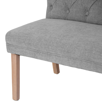 Carrington Grey 150cm Left Hand Button Back Dining Bench