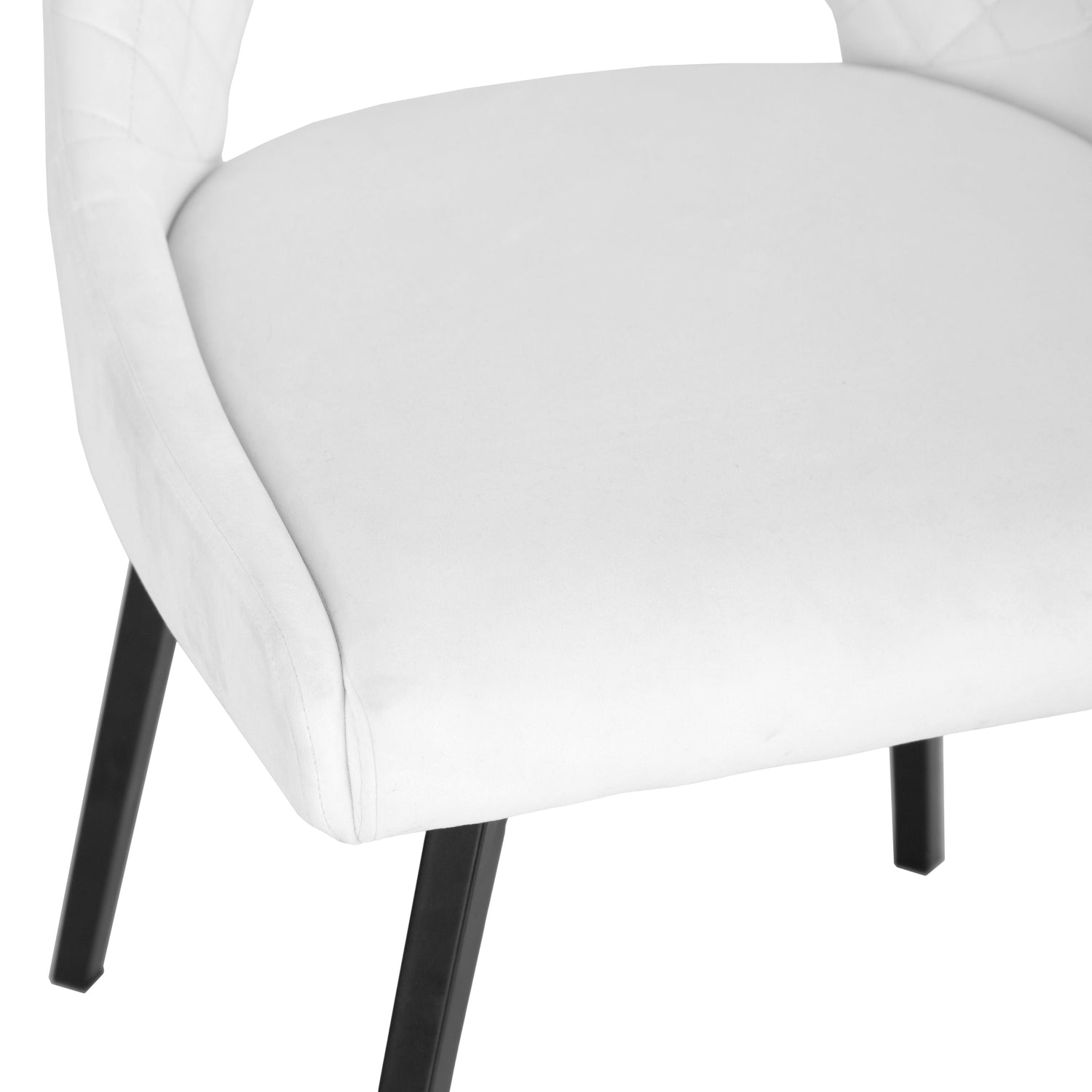 Chelford Limestone Velvet Diamond Stich Back Dining Chair