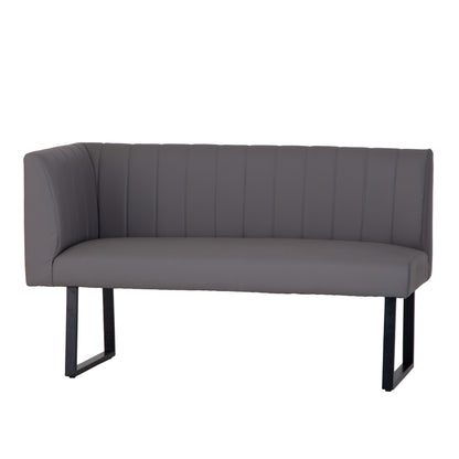Charlesworth Grey 142cm Right Hand Modern Industrial Dining Bench
