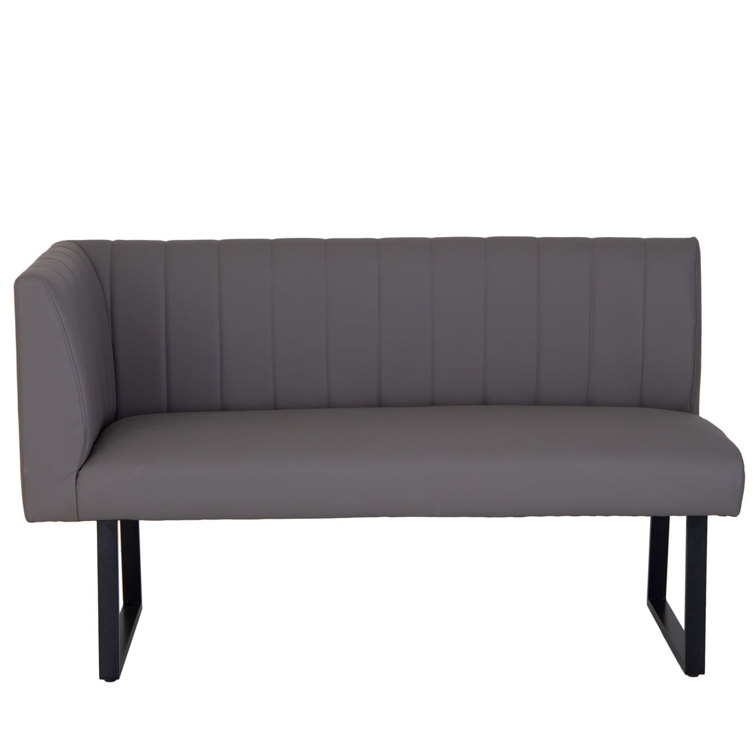 Charlesworth Grey 142cm Right Hand Modern Industrial Dining Bench