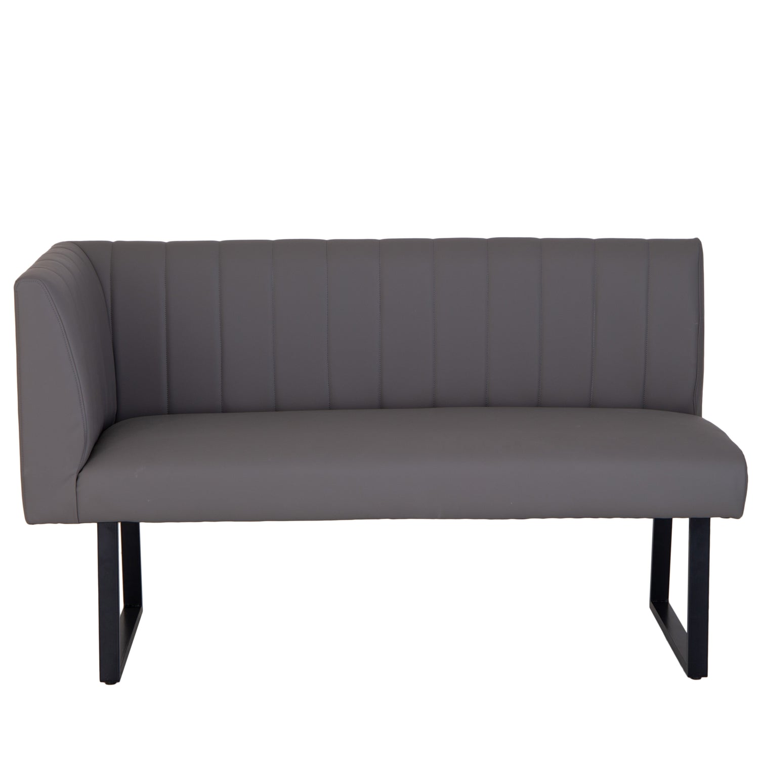 Charlesworth Grey 142cm Right Hand Modern Industrial Dining Bench