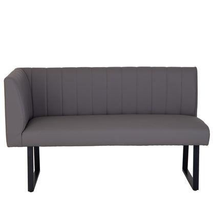 Charlesworth Grey 142cm Right Hand Modern Industrial Dining Bench