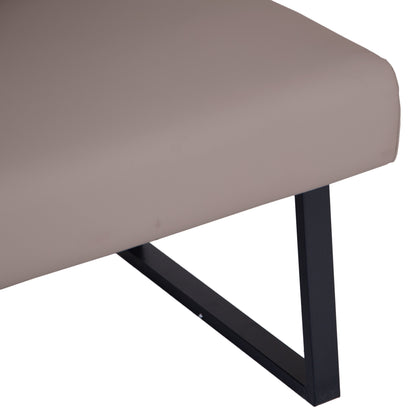 Charlesworth Taupe 142cm Right Hand Modern Industrial Dining Bench