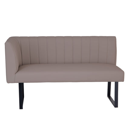 Charlesworth Taupe 142cm Right Hand Modern Industrial Dining Bench
