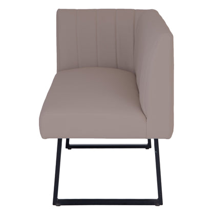 Charlesworth Taupe 142cm Right Hand Modern Industrial Dining Bench