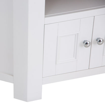 Dorset White Painted Corner TV Unit