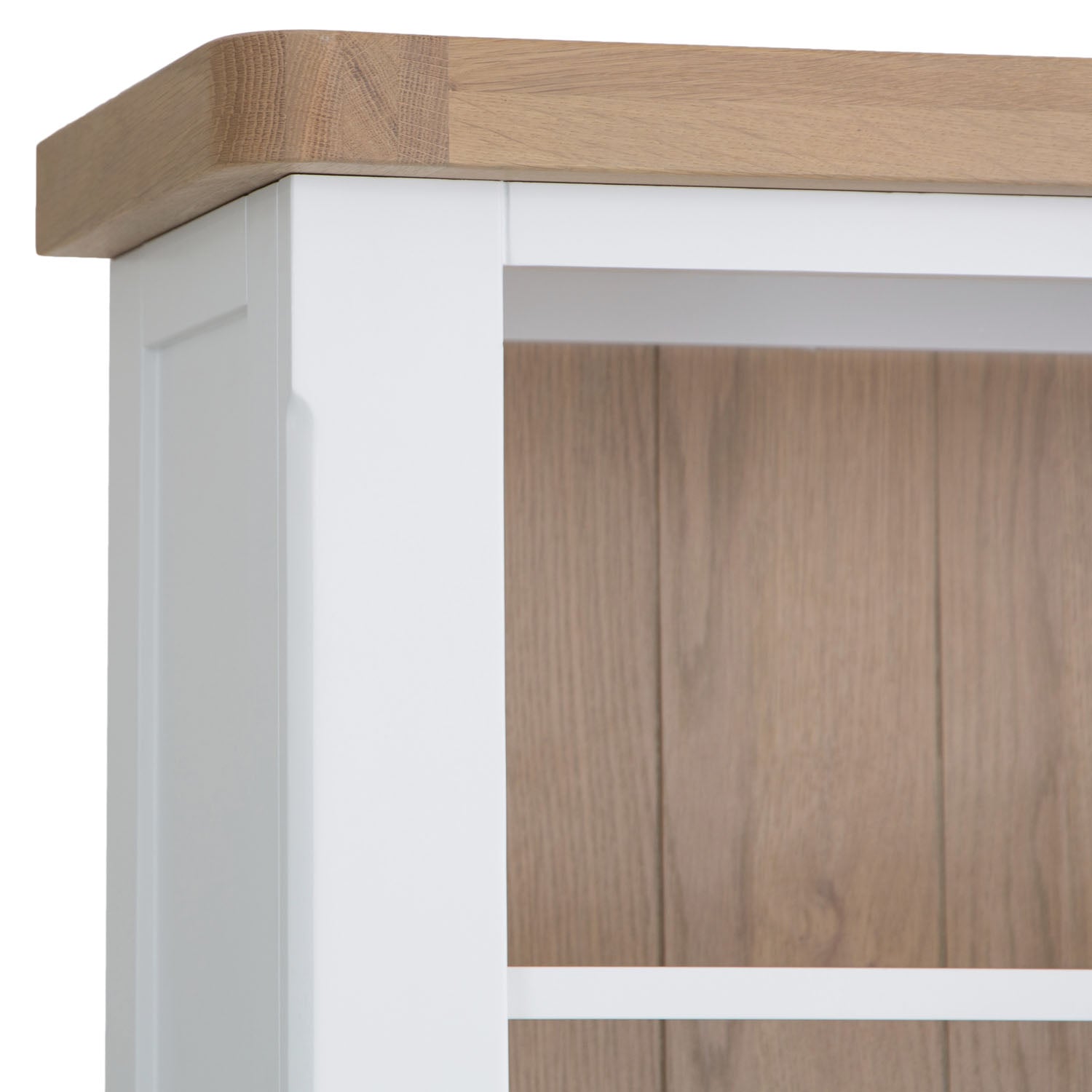 Dorset White Painted Oak Tall Large Bookcase