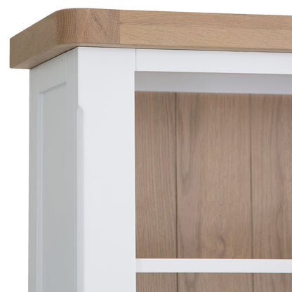 Dorset White Painted Oak Tall Large Bookcase