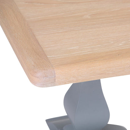 Dorset Storm Grey Painted Oak Lamp Table