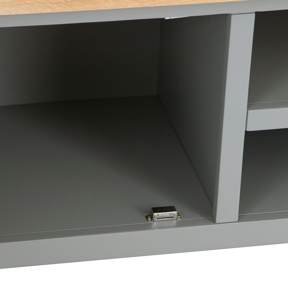 Dorset Storm Grey Painted Oak Large TV Unit