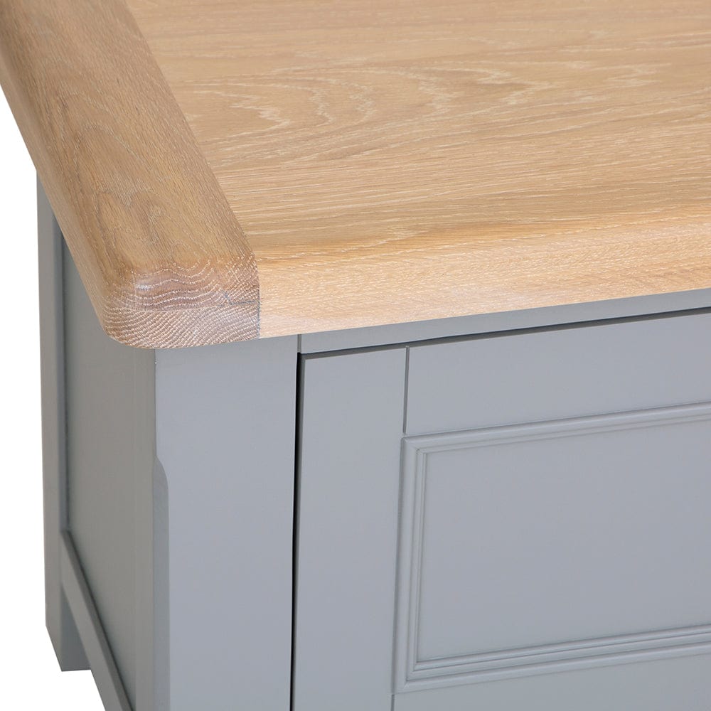 Dorset Storm Grey Painted Oak Large TV Unit