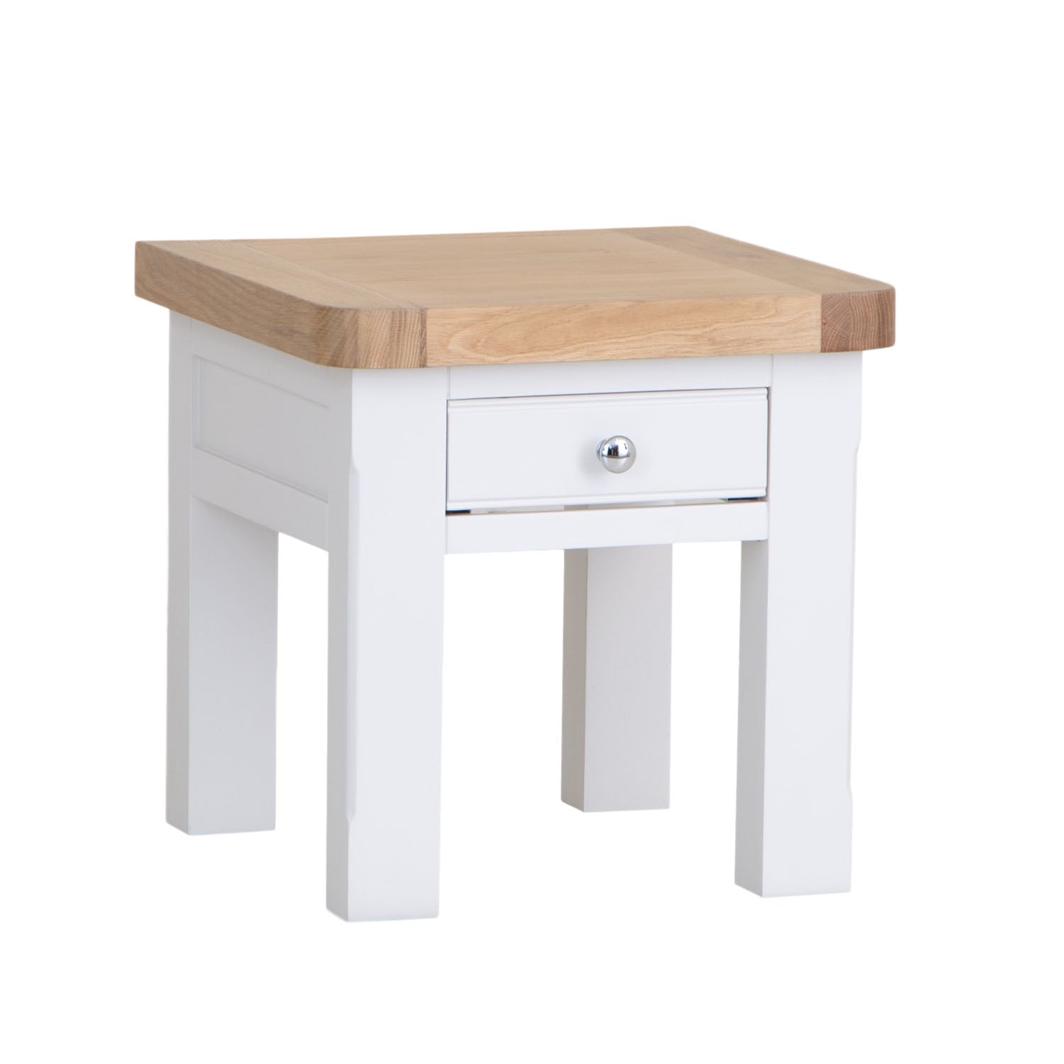 Dorset White Painted Oak Lamp Table