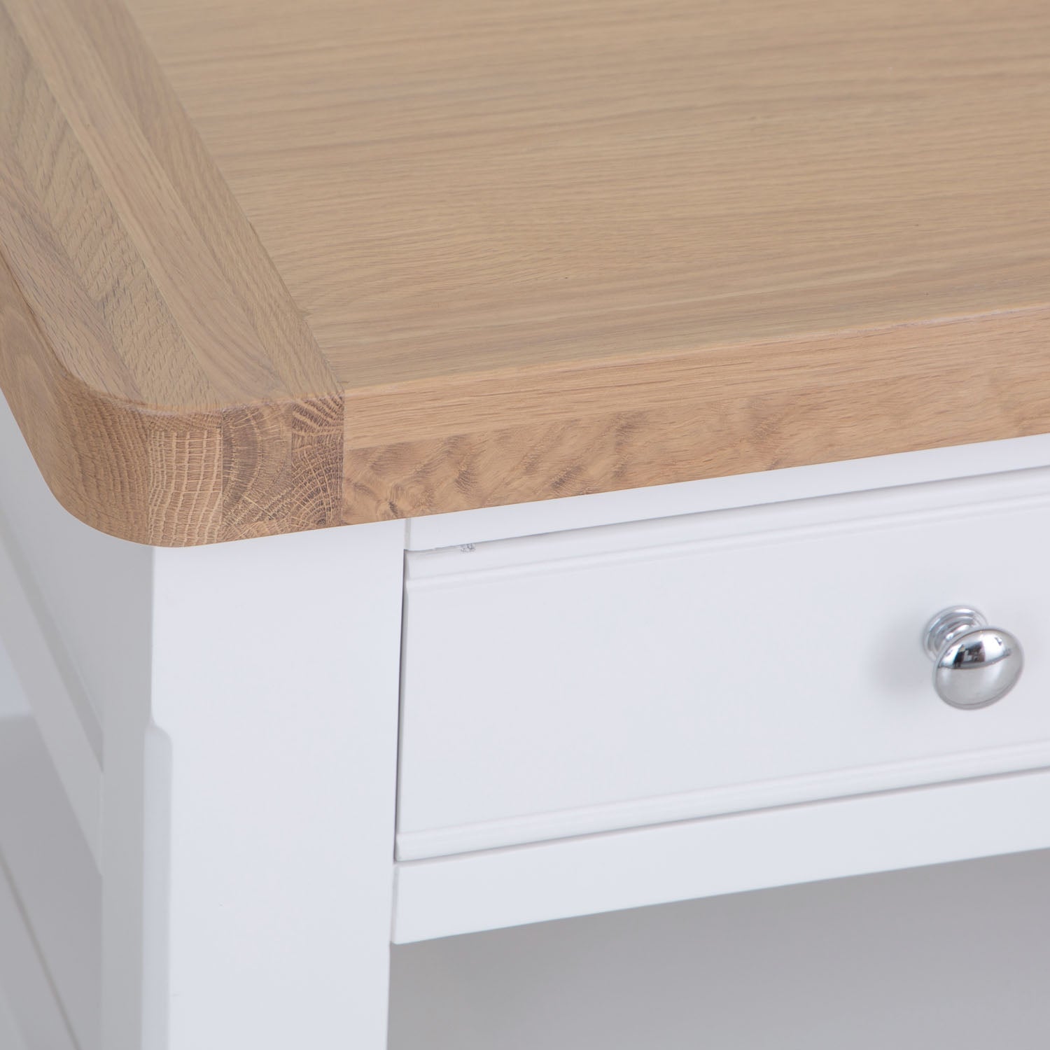 Dorset White Painted Oak Coffee Table with Drawer