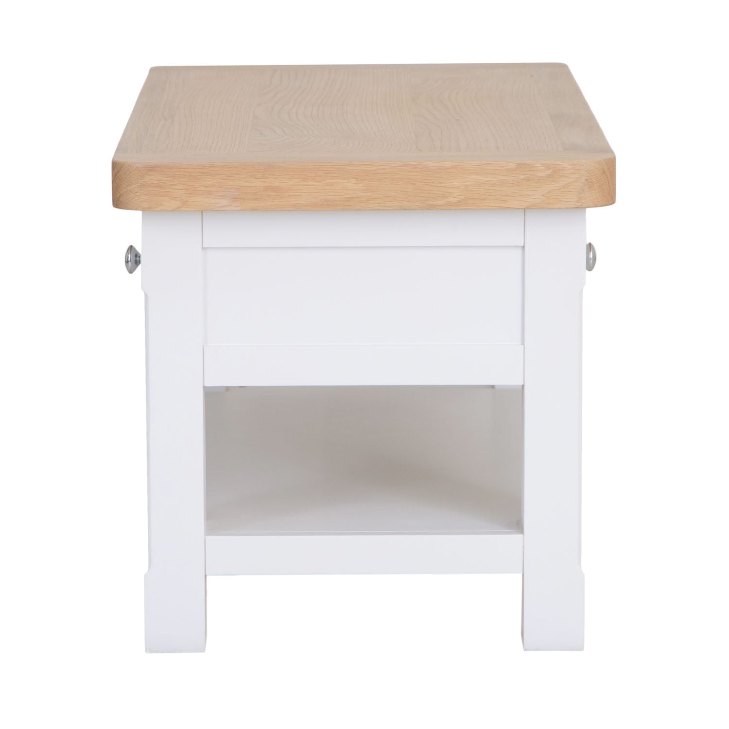 Dorset White Painted Oak Coffee Table with Drawer