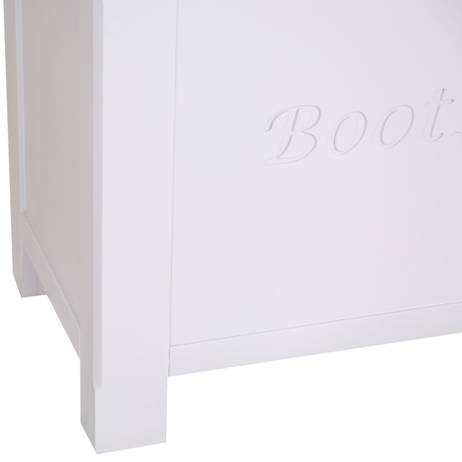 Dorset White Painted Oak Shoe Storage Box