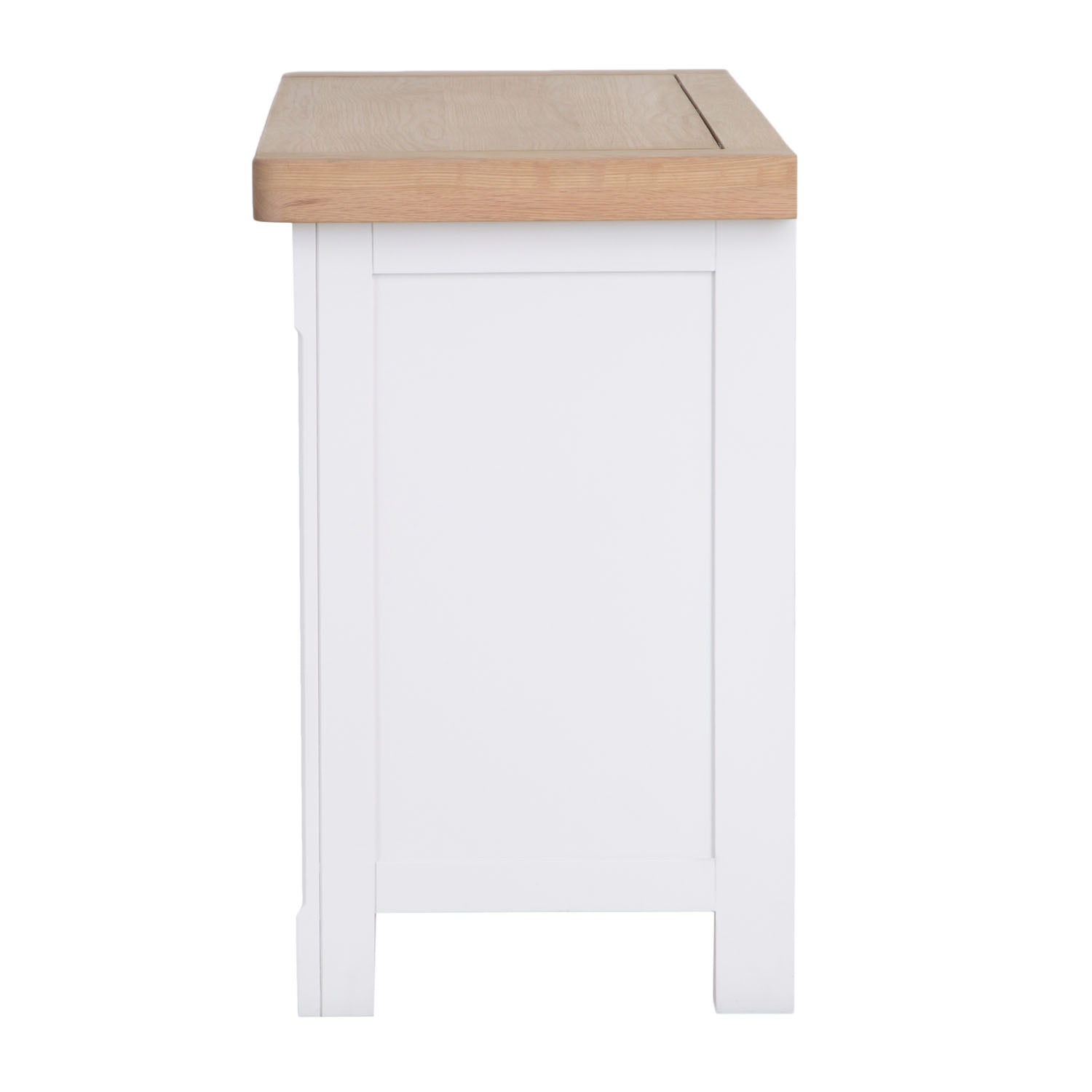 Dorset White Painted Oak Shoe Storage Box