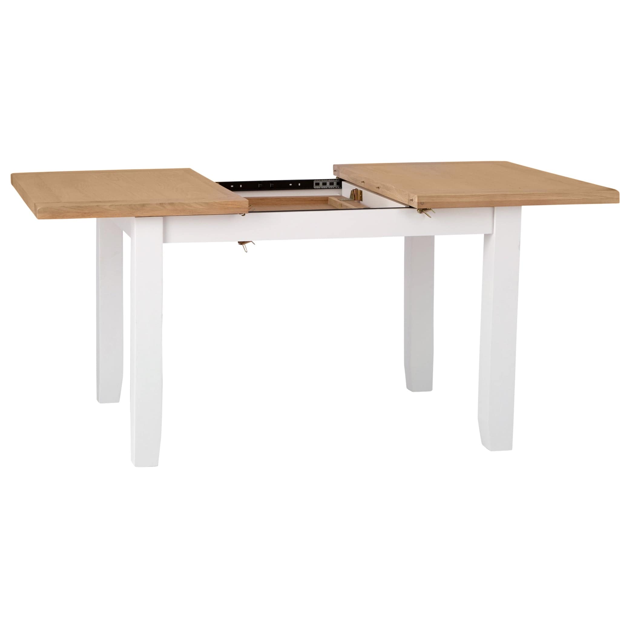 Eaton White Painted Oak 1.2m Butterfly Extending Dining Table