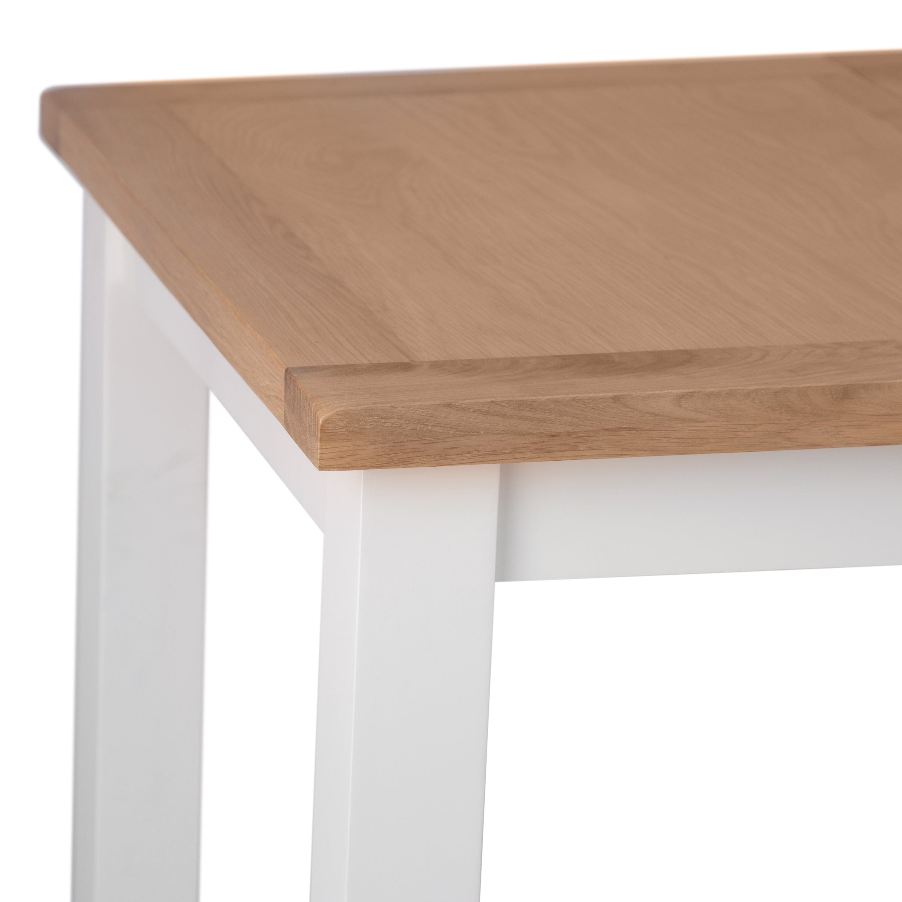 Eaton White Painted Oak 1.2m Butterfly Extending Dining Table