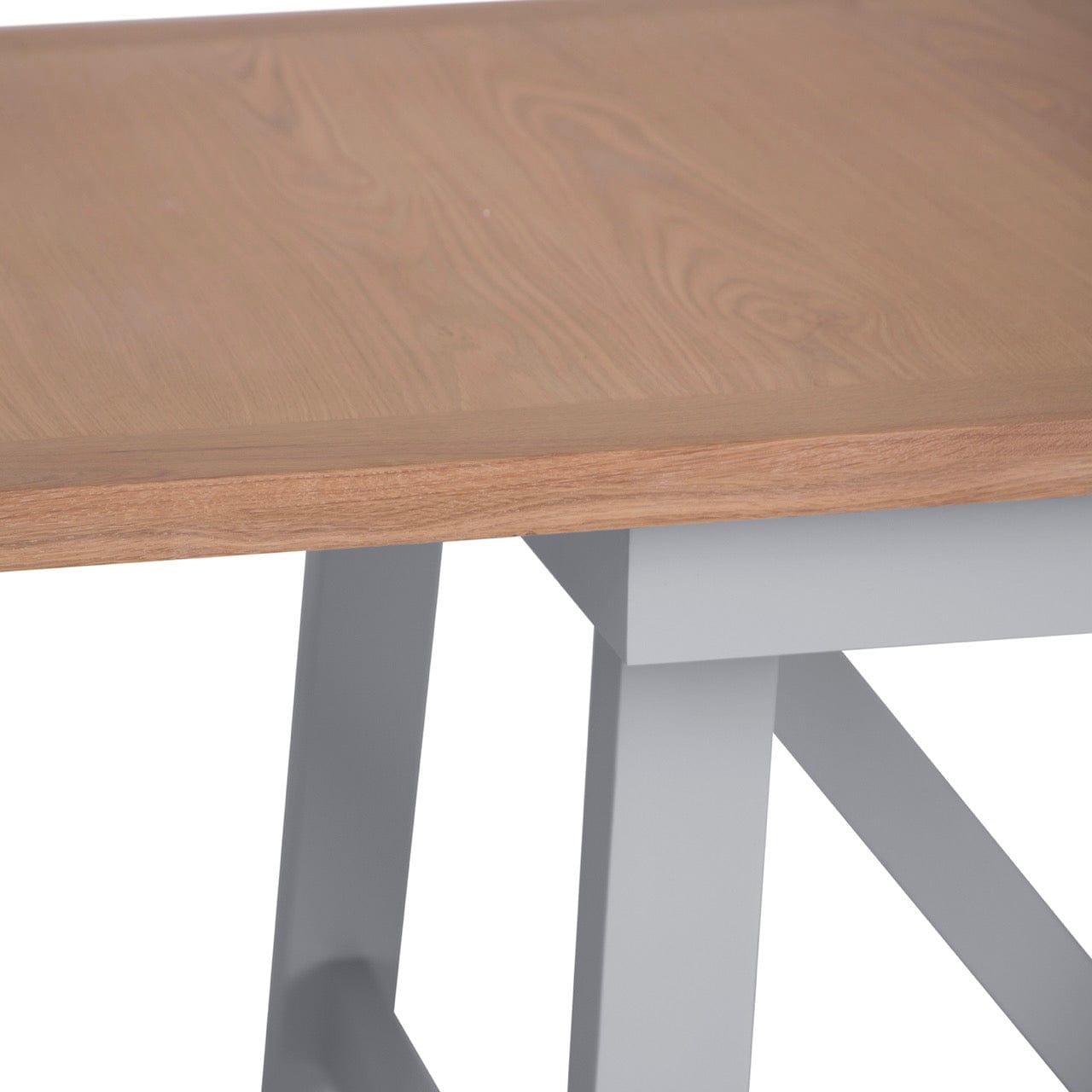 Eaton Grey Painted Oak 1.8m Butterfly Extending Dining Table