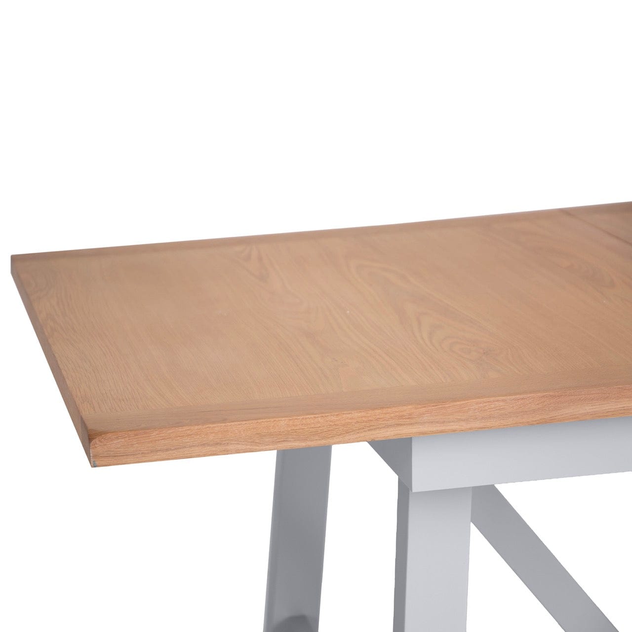 Eaton Grey Painted Oak 1.8m Butterfly Extending Dining Table