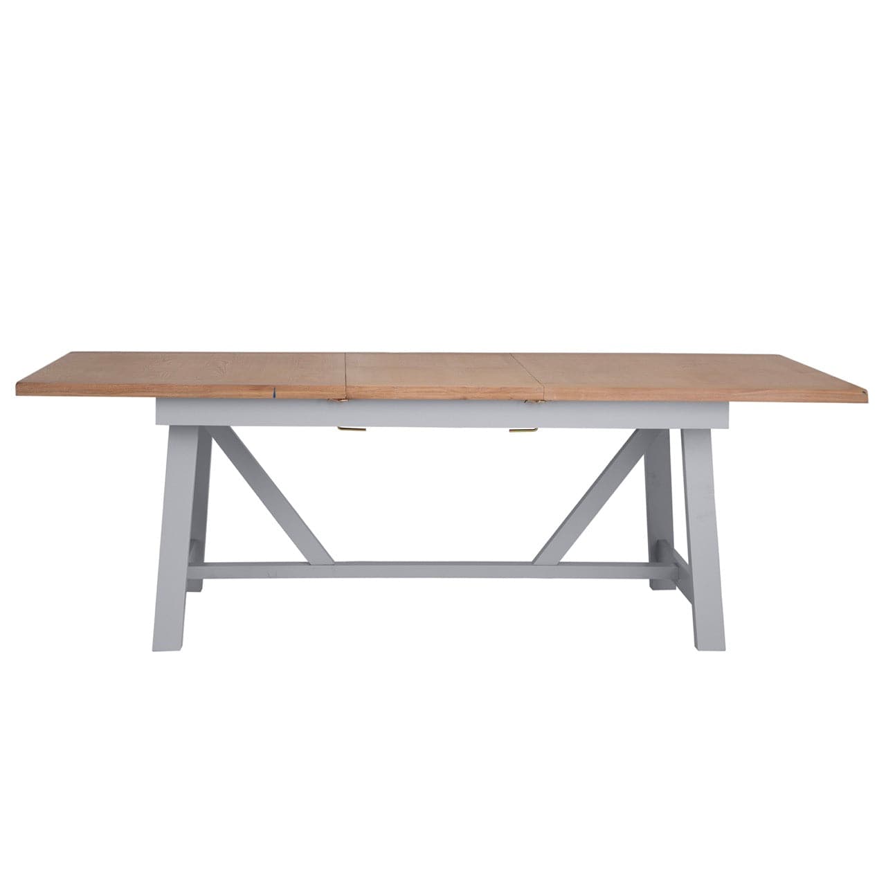 Eaton Grey Painted Oak 1.8m Butterfly Extending Dining Table